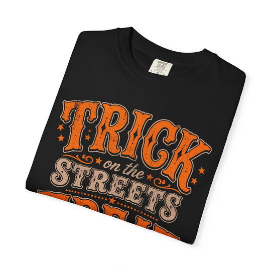 Trick On The Streets Treat In The Sheets Mens WUNDERLAND Halloween Booteek Short Sleeve Tee