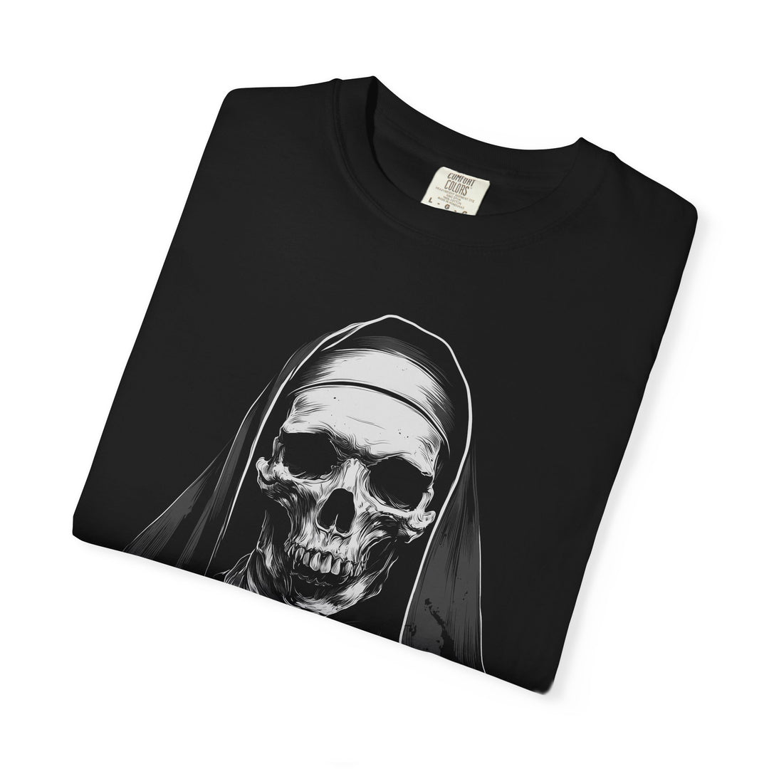 The NUN Skull Mens WUNDERLAND  Halloween Booteek Short Sleeve Tee