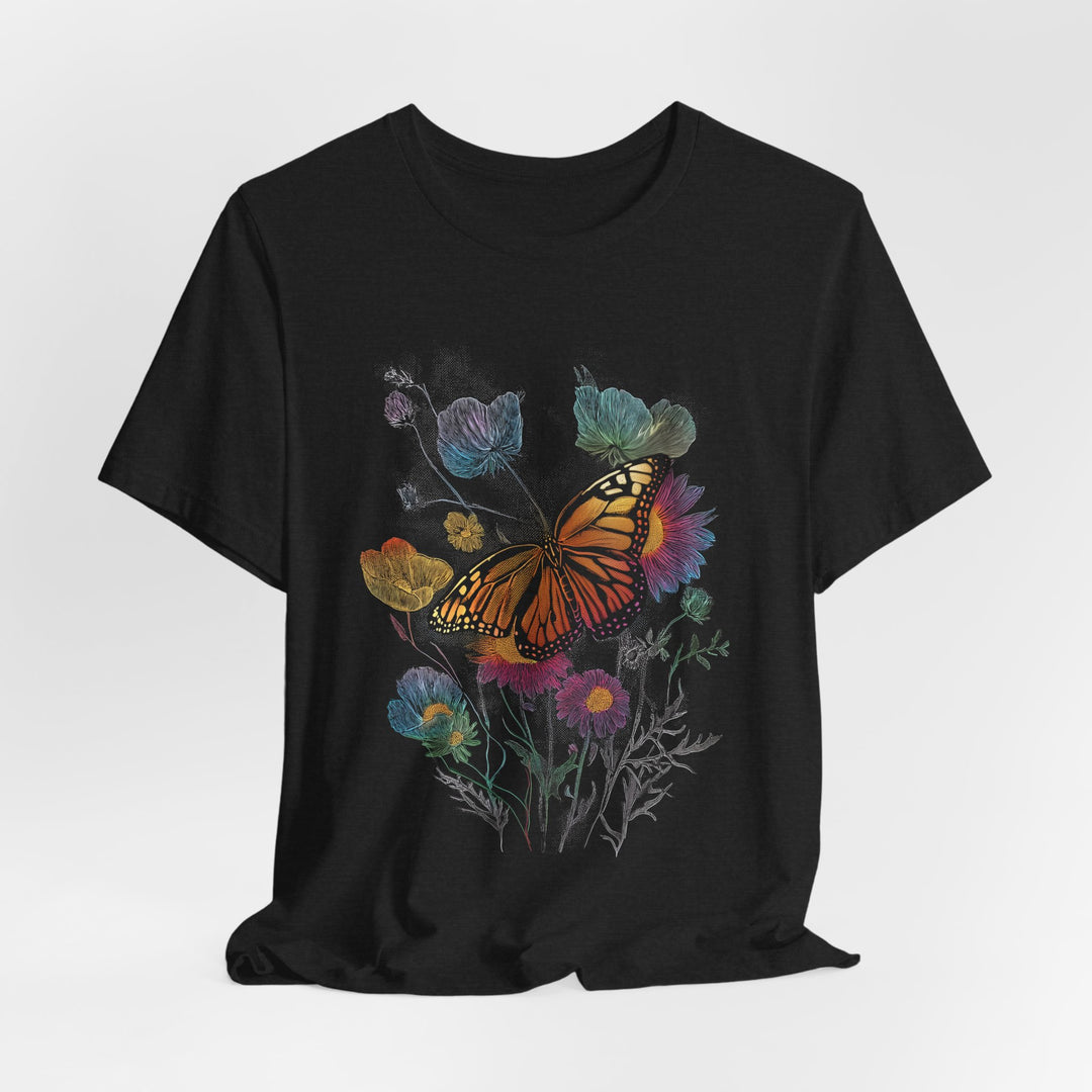 WILDFLOWER BUTTERFLY vintage Womens L&