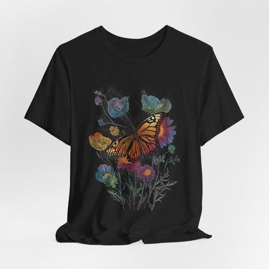 WILDFLOWER BUTTERFLY vintage Womens L&