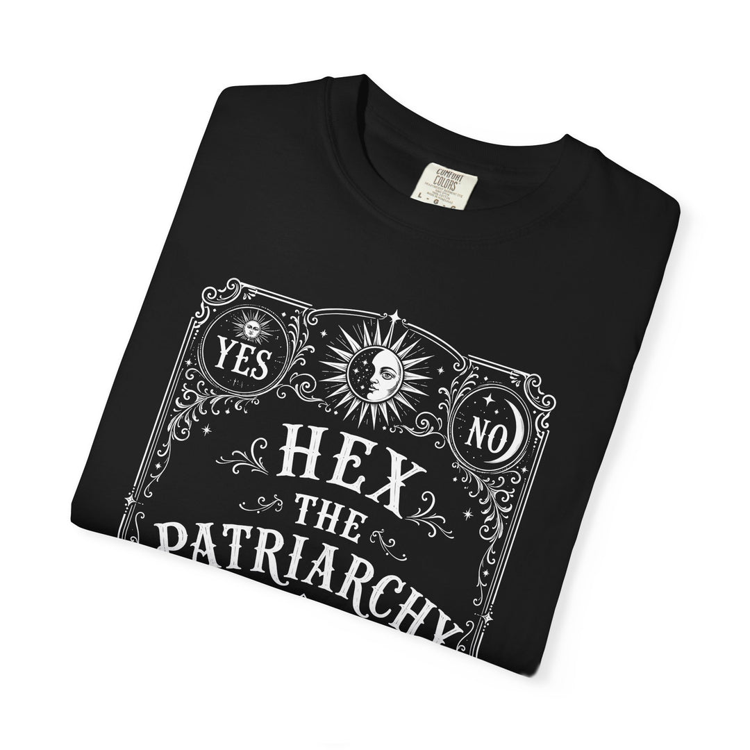 "Hex the Patriarchy" Ouija-Inspired Womens WUNDERLAND Halloween Booteek Short Sleeve Tee