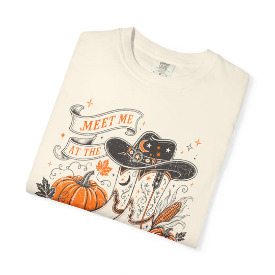 Meet Me At The Pumpkin Patch Womens WUNDERLAND Halloween Booteek Short Sleeve Tee