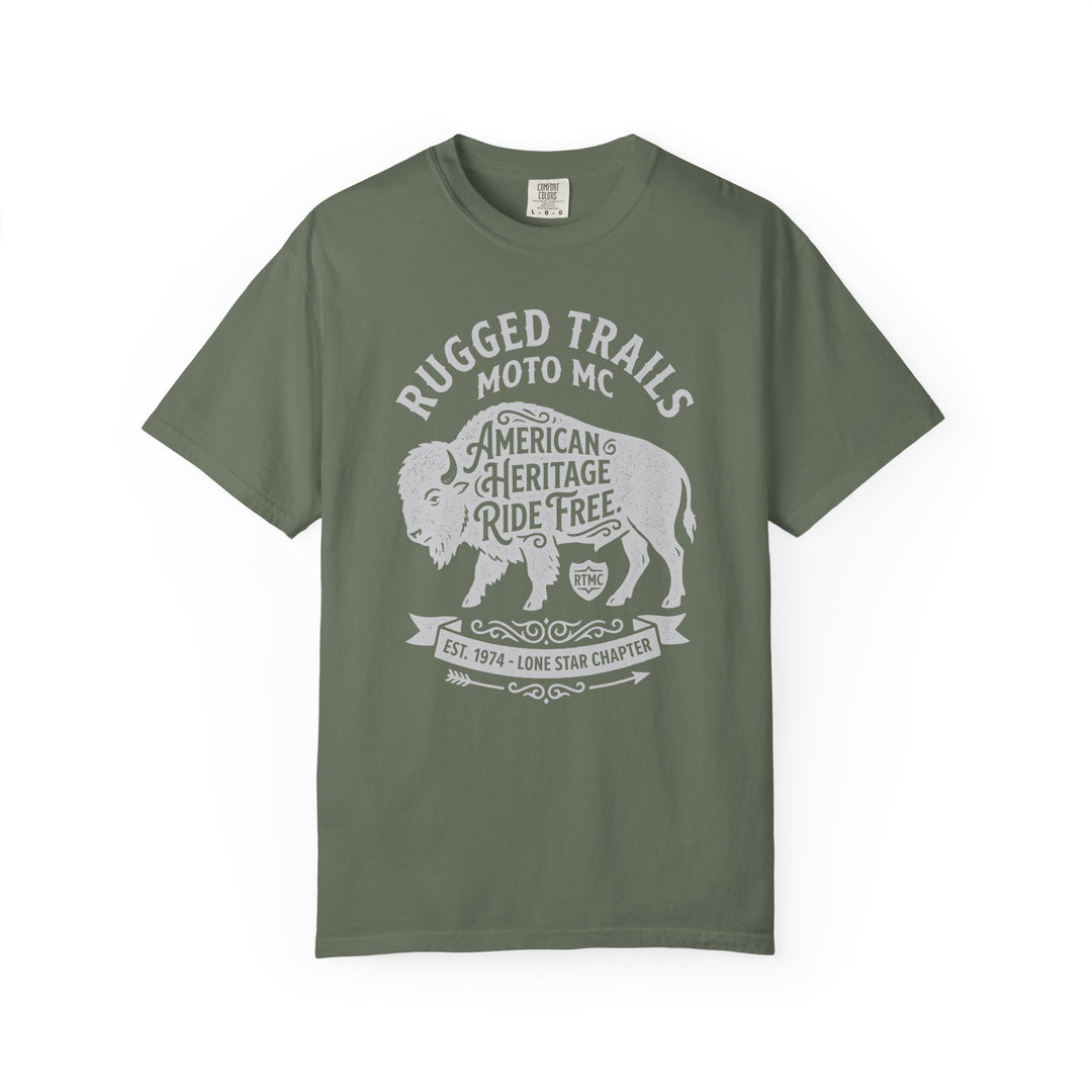 Rugged Trail MC Moto Club Mens WUNDERLAND Heritage Short Sleeve Tee