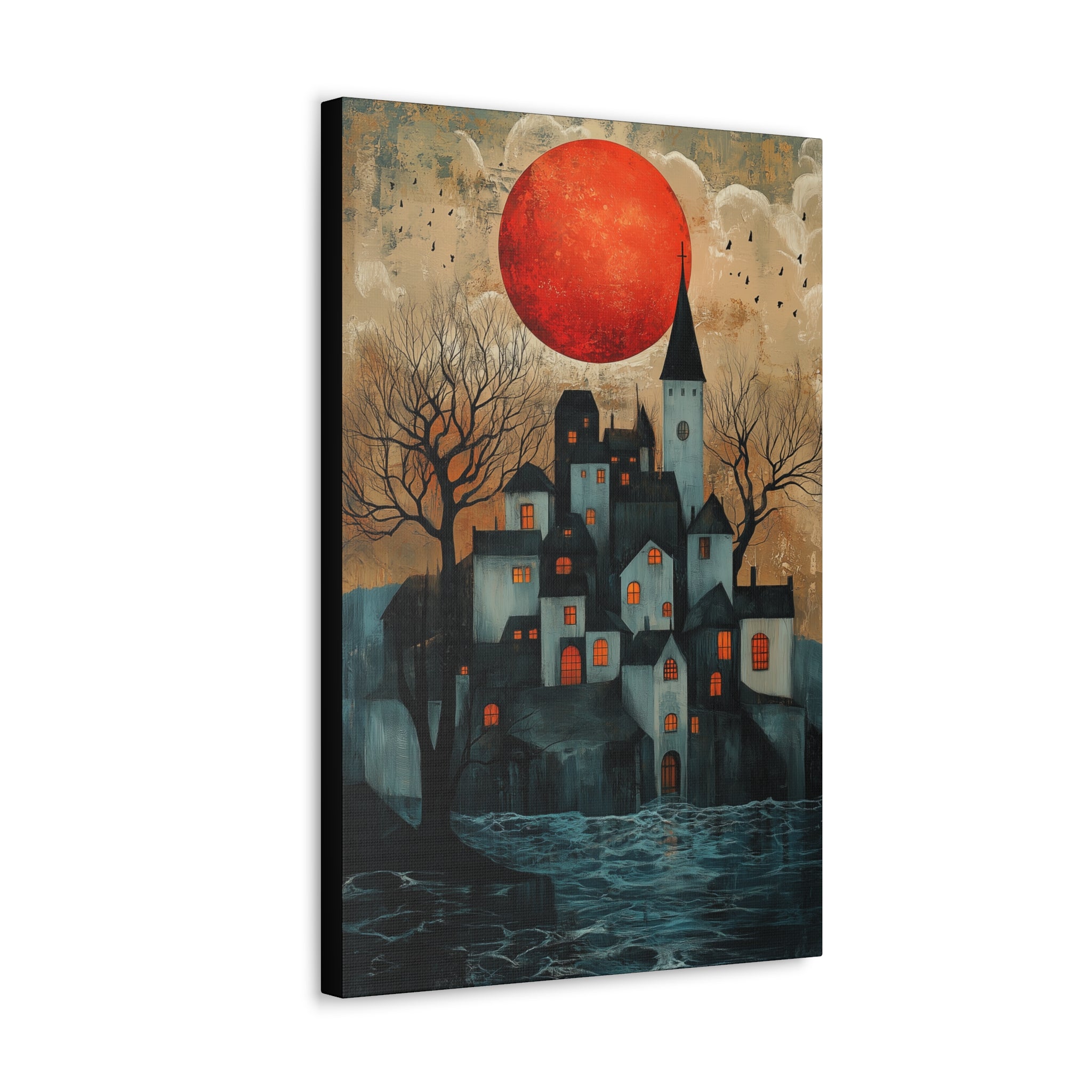 Sundown In Shadowville Canvas Print