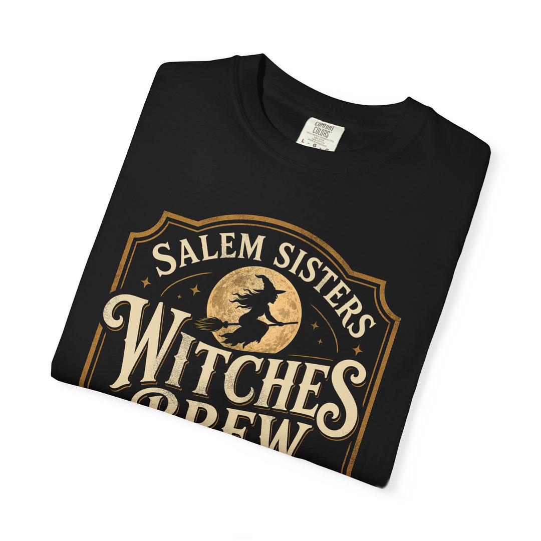 Salem Sisters Witches Brew Coffee Womens WUNDERLAND Halloween Booteek Short Sleeve Tee