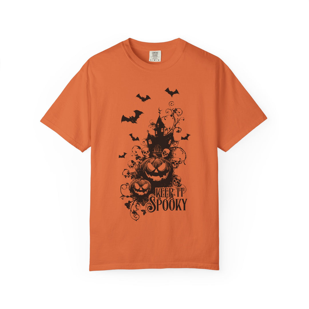 Keep It Spooky House Womens WUNDERLAND Backyard Dept Halloween Booteek Short Sleeve Tee