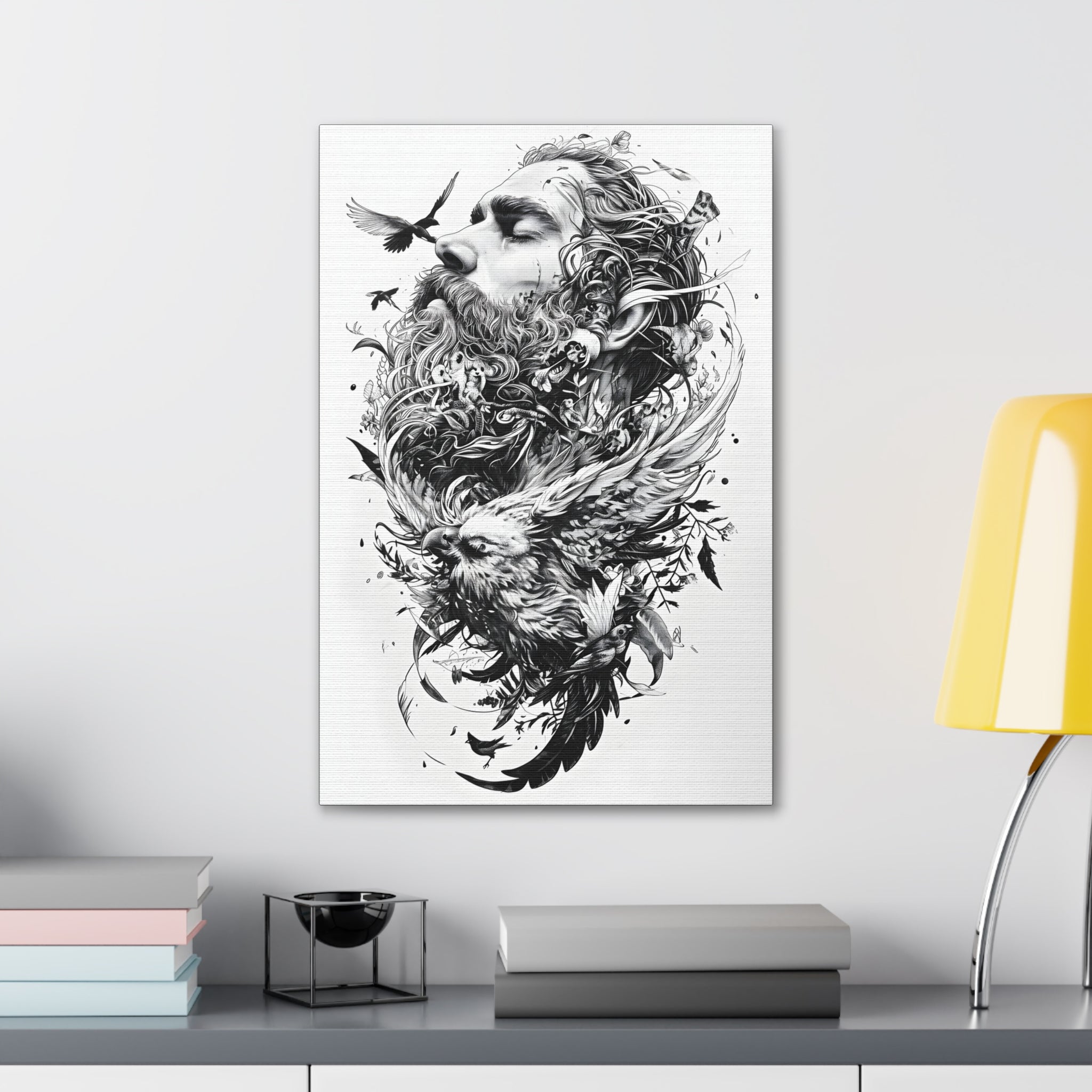 Of Wings and Talons Canvas Print