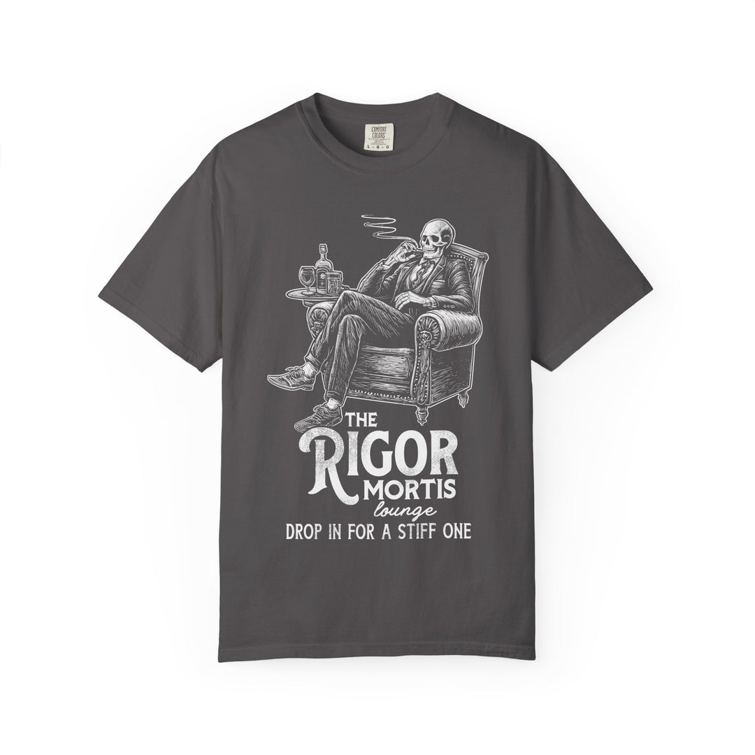 Rigor Mortis Lounge Mens WUNDERLAND Backyard Dept Halloween Booteek Short Sleeve Tee