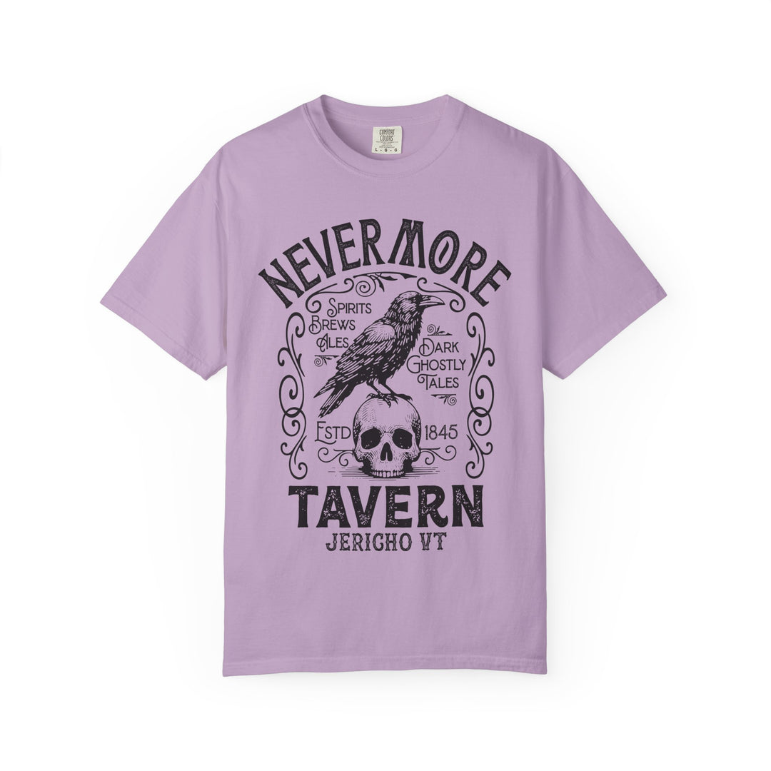 Nevermore Tavern Mens WUNDERLAND Backyard Dept Halloween Booteek Short Sleeve Tee