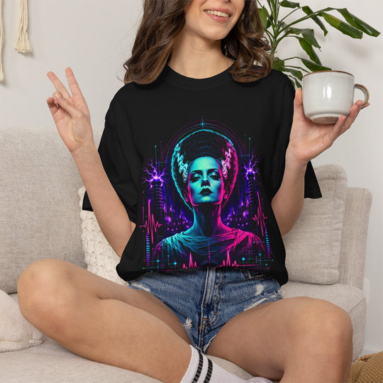 The Bride Retro Vaperwave Womens WUNDERLAND Halloween Booteek Short Sleeve Tee