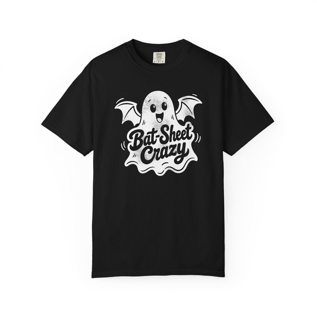 Bat Sheet Crazy Ghost Womens WUNDERLAND Backyard Dept Halloween Booteek Short Sleeve Tee