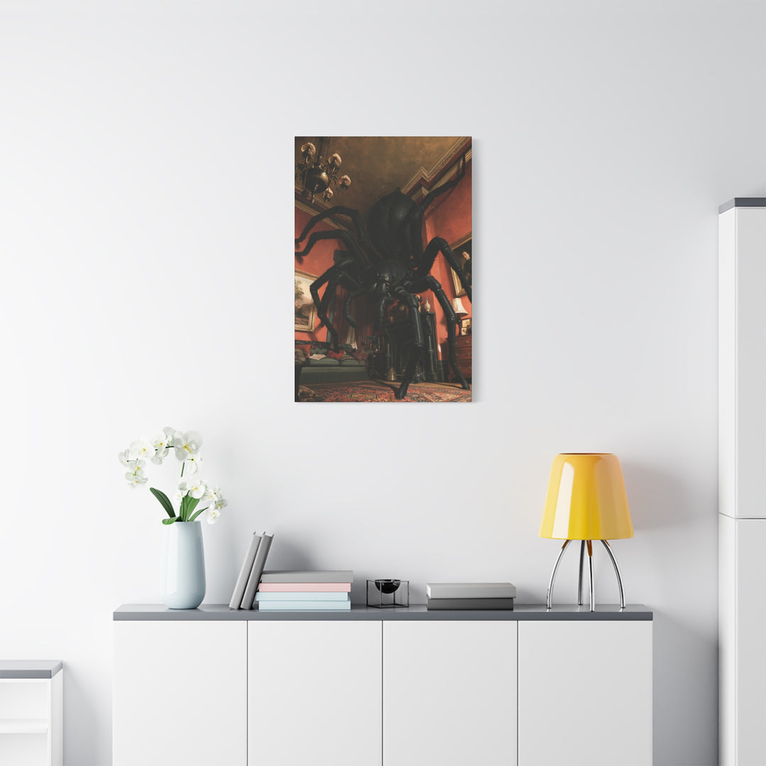 Creeping Spider Gothic Horror Canvas Wall Art