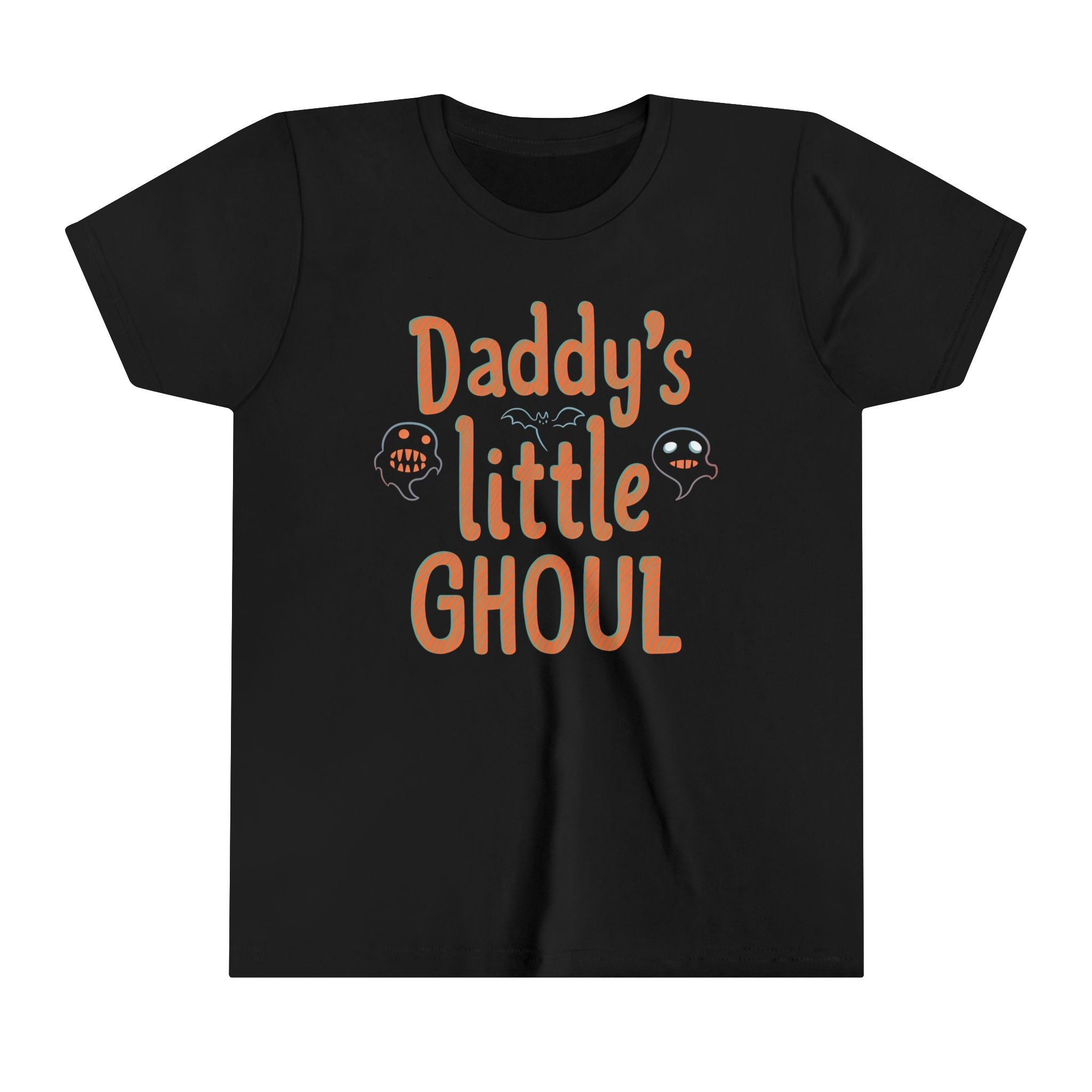 Daddy’s Little Ghoul Ghosts Girls Halloween Short Sleeve Tee