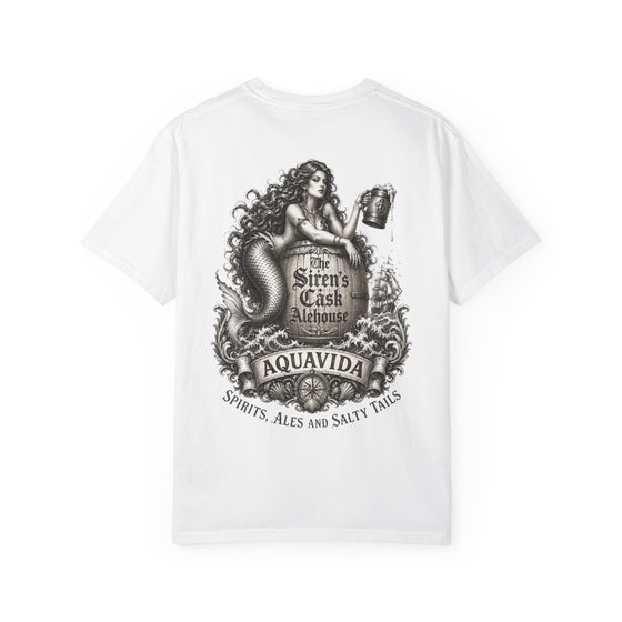 The Siren's Casket Alehouse Mermaid Mens AQUA VIDA Short Sleeve Tee