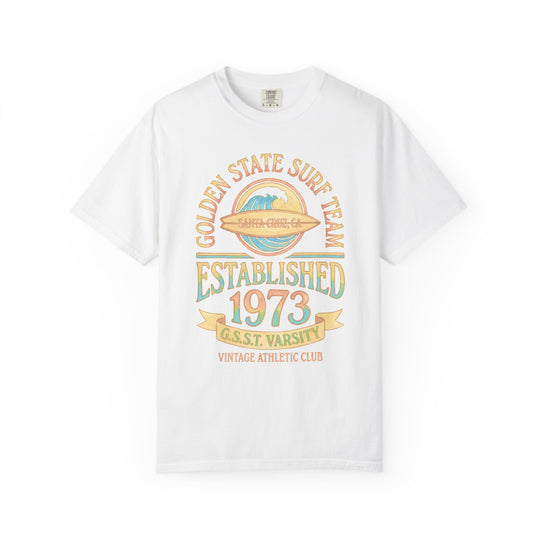 Golden State Surf Team Womens L'Atomique Relaxed Fit Comfort Colors Graphic Tee