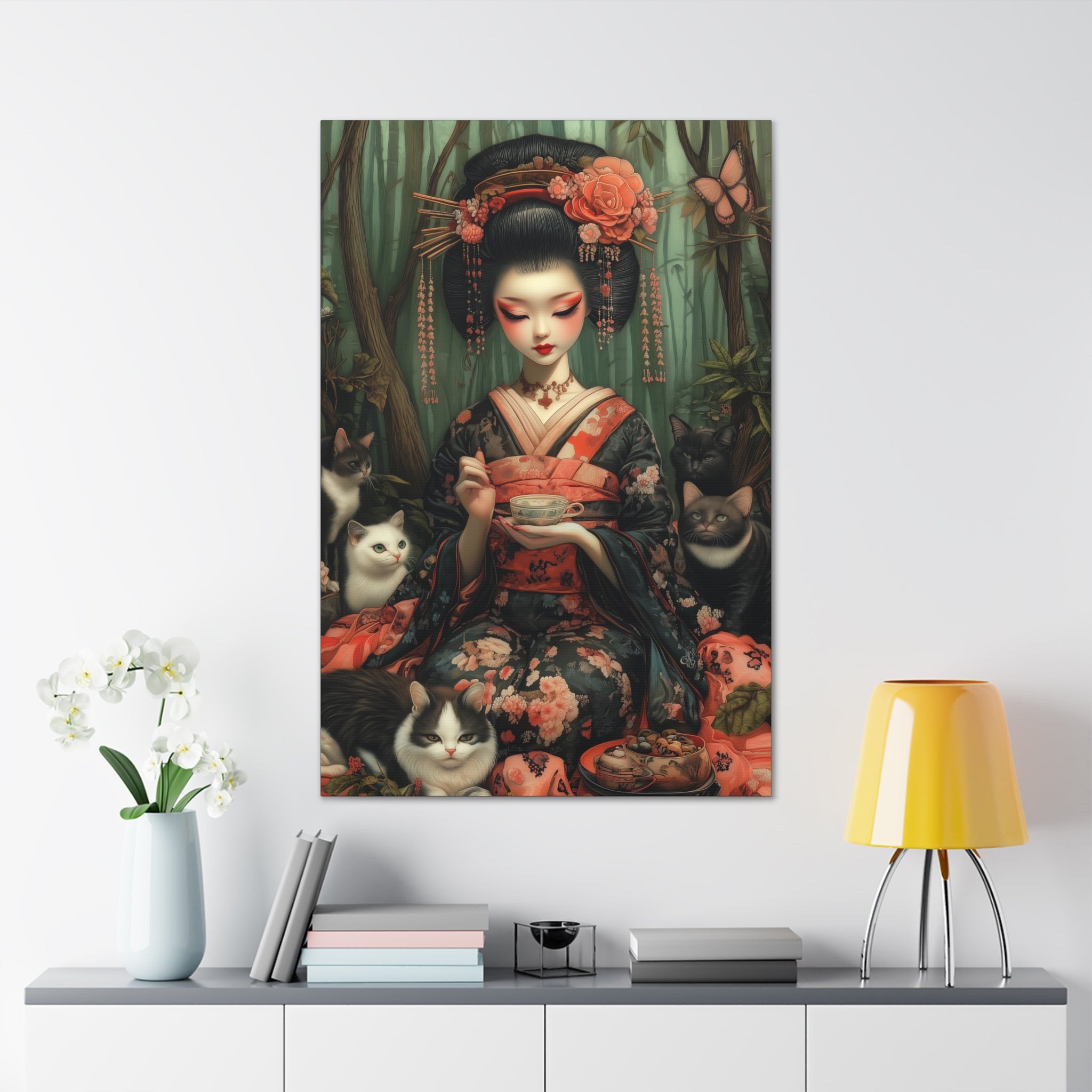 The Bamboo Teahouse Canvas Print