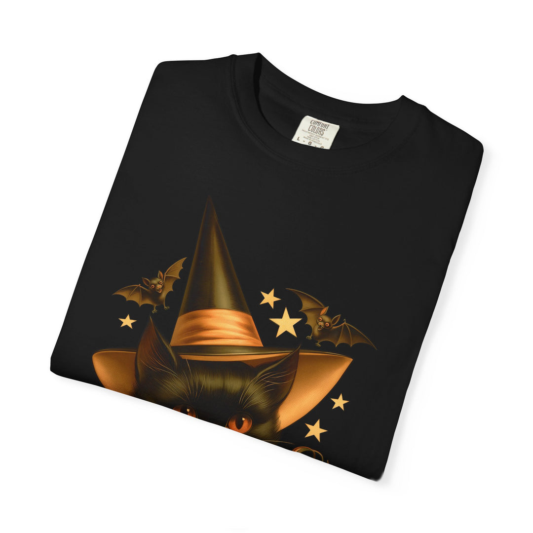 Witch Kitty Pumpkin Womens WUNDERLAND Halloween Booteek Short Sleeve Tee