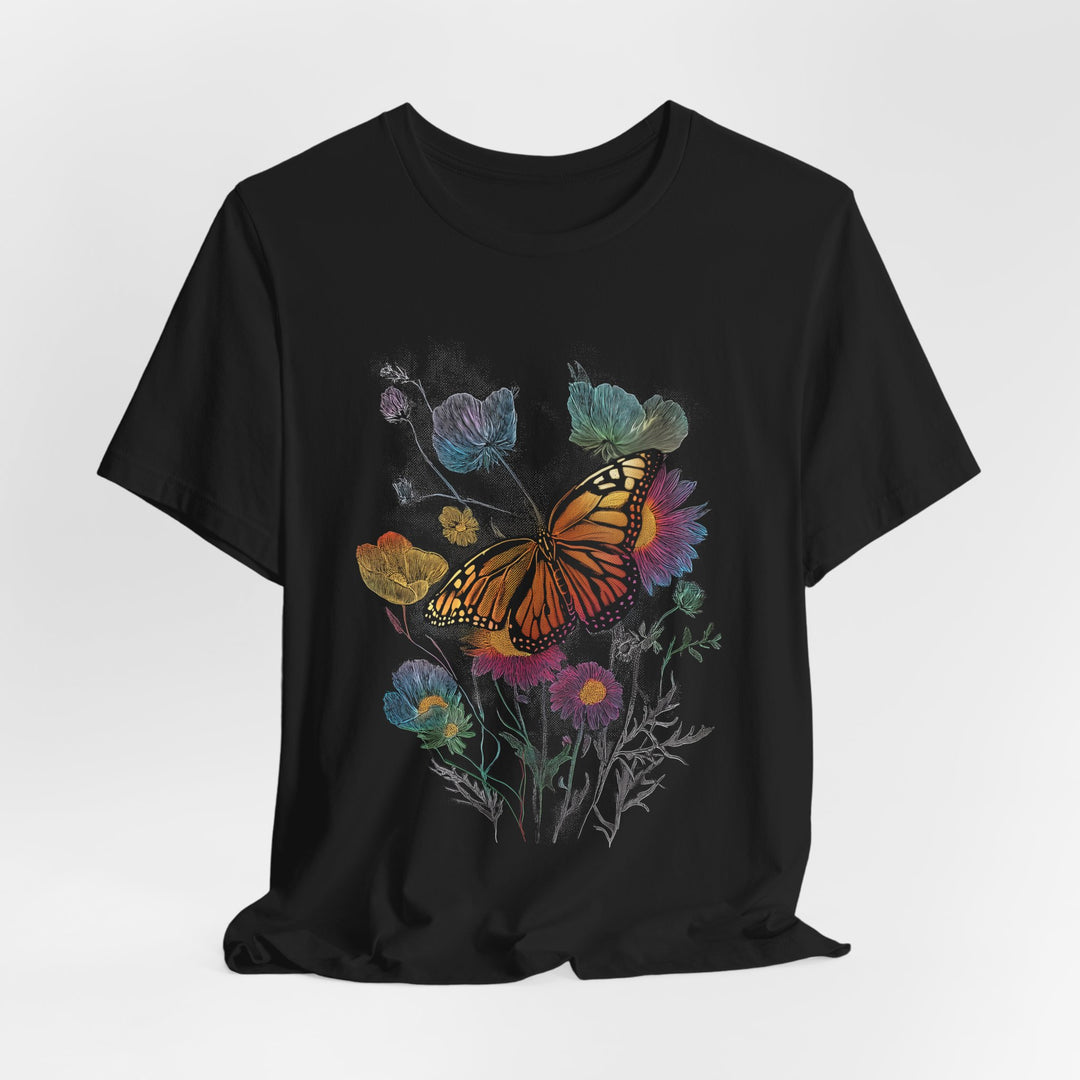 WILDFLOWER BUTTERFLY vintage Womens L&