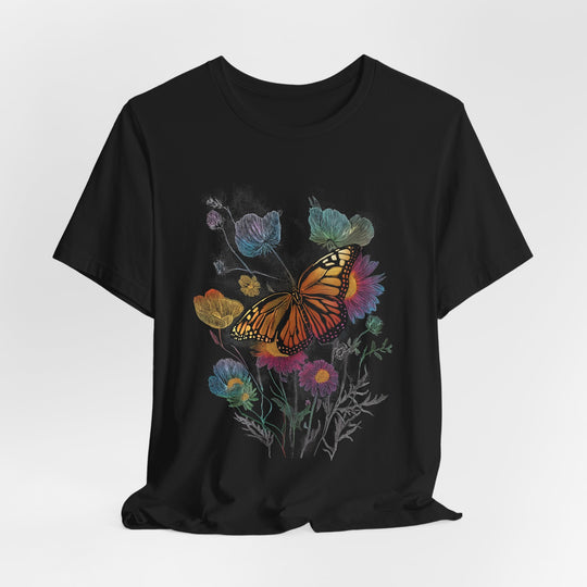 WILDFLOWER BUTTERFLY vintage Womens L&