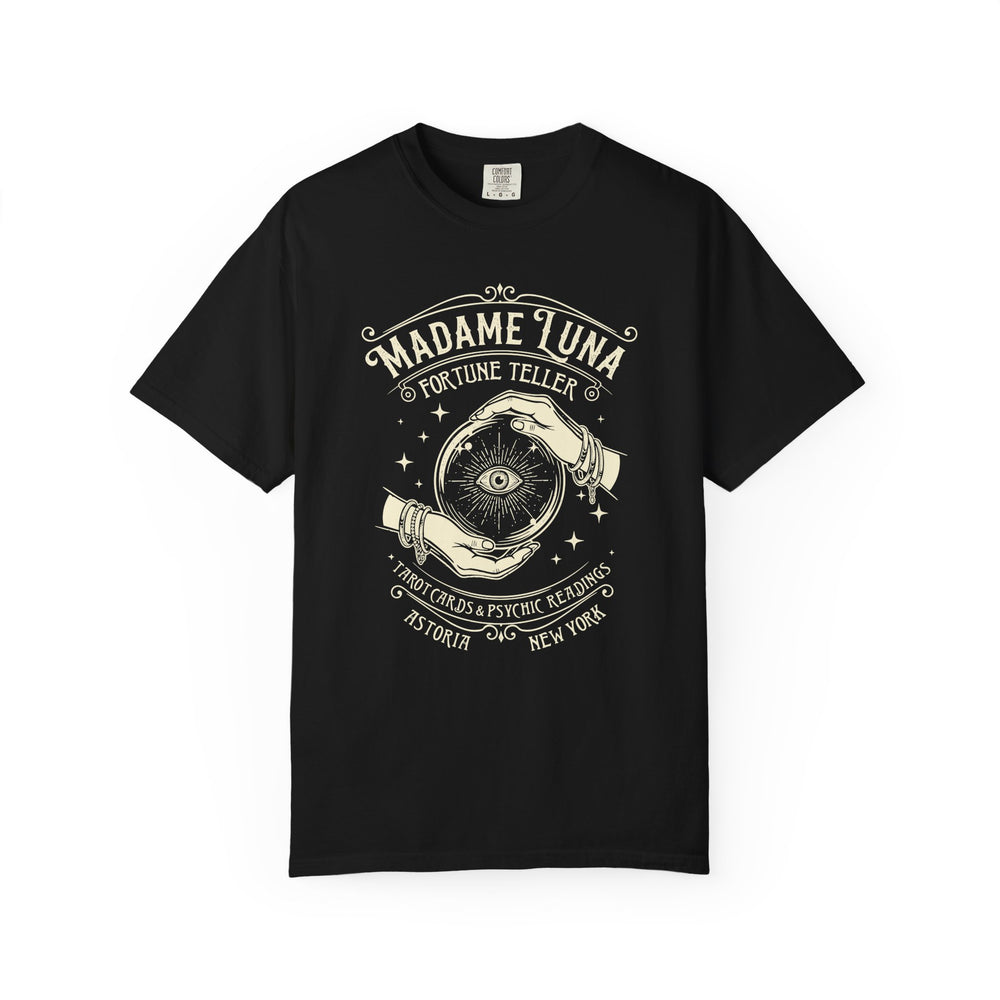 Madame Luna Fortune Teller Womens WUNDERLAND Backyard Dept Halloween Booteek Short Sleeve Tee