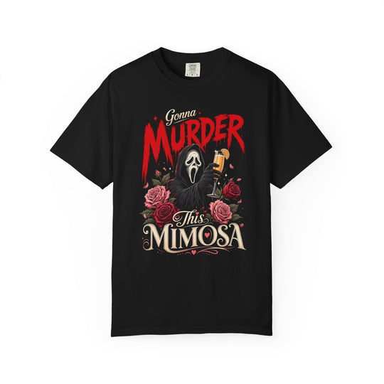 Gonna Murder This Mimosa Womens WUNDERLAND Halloween Booteek Short Sleeve Tee