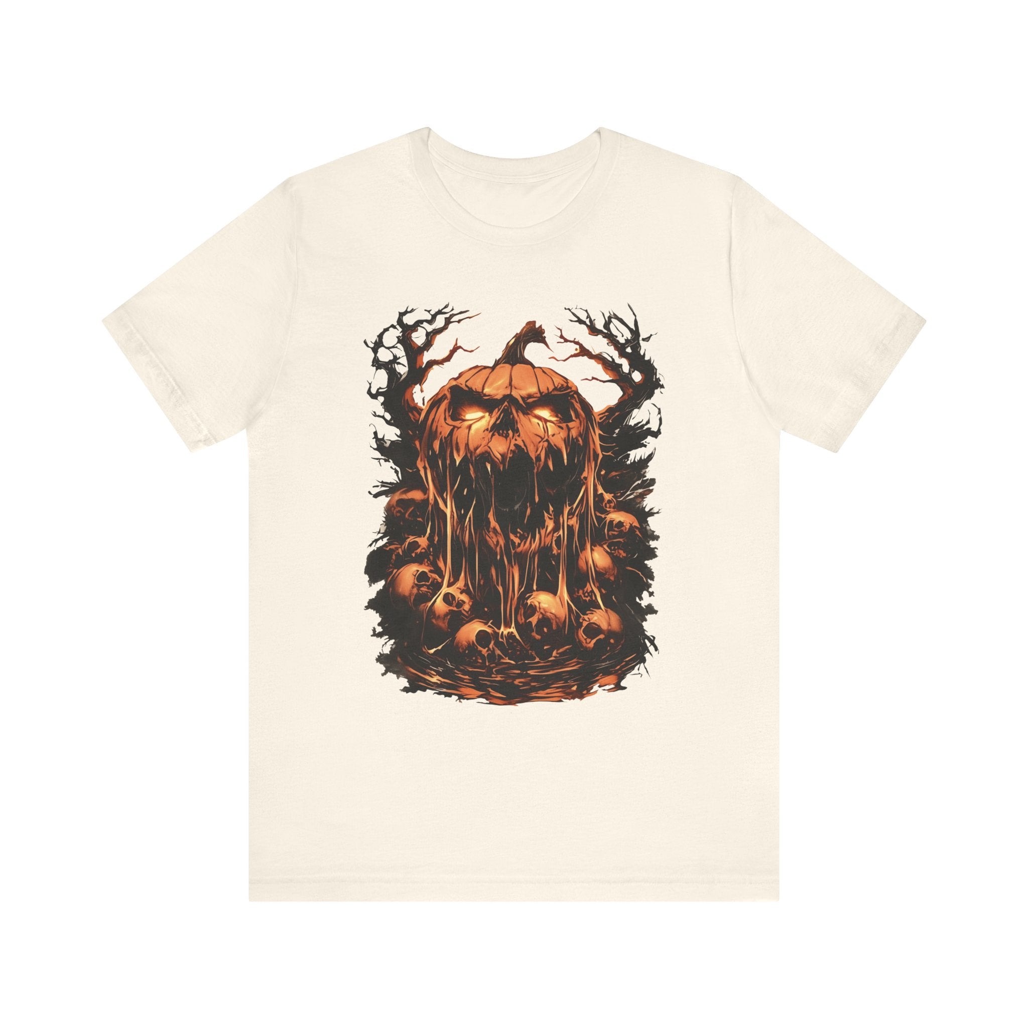 Screaming Pumpkin Mens Halloween Booteek Jersey Short Sleeve Tee