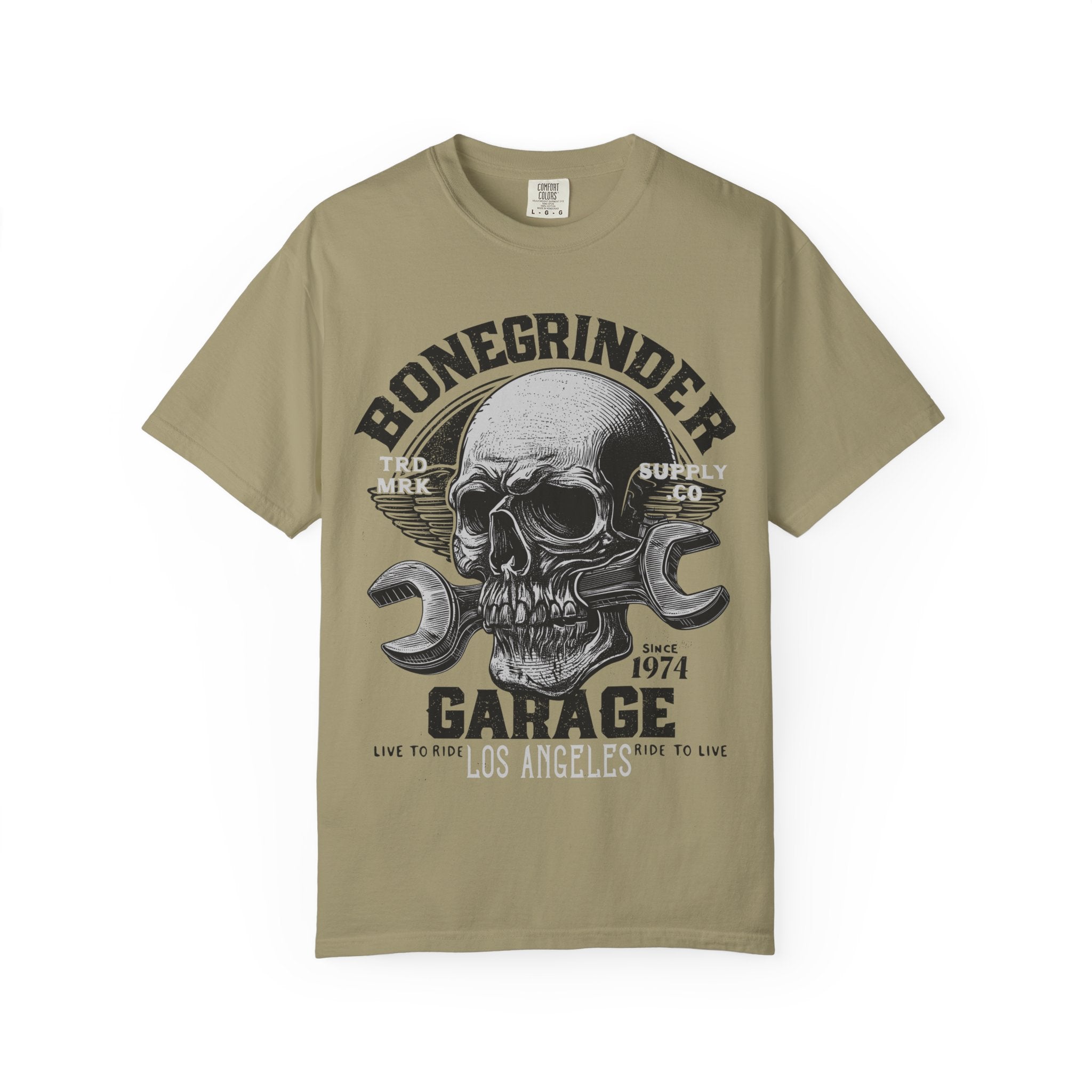 BONEGRINDER GARAGE Mens WUNDERLAND Short Sleeve Tee