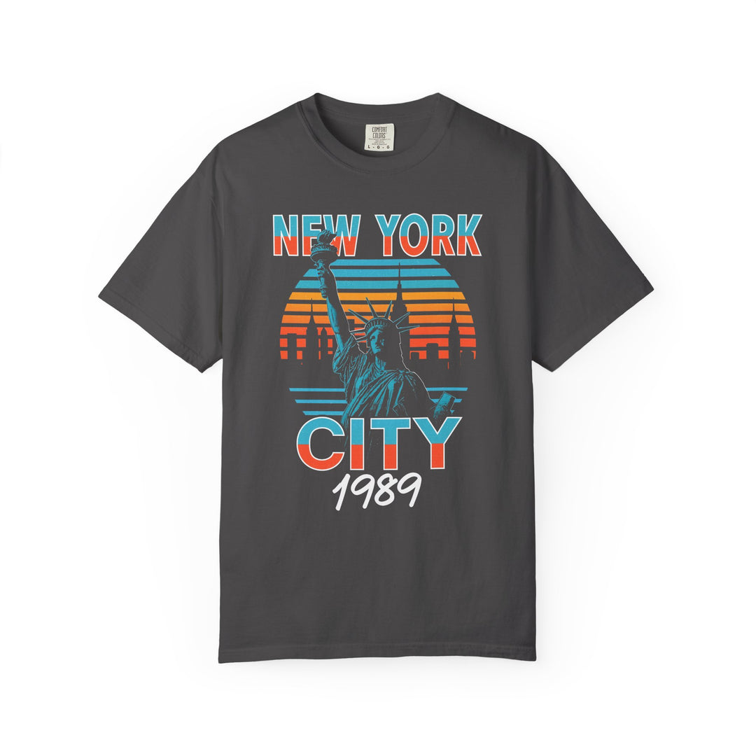 New York City Liberty 1989 Vintage Mens WUNDERLAND Heritage Short Sleeve Tee