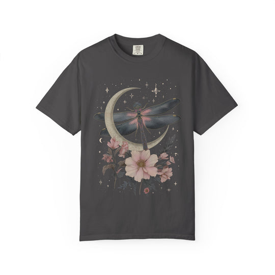 Dragonfly Floral Crescent Moon and Stars Boho Womens L&