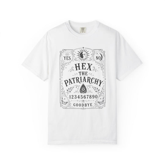 "Hex the Patriarchy" Ouija-Inspired Womens WUNDERLAND Halloween Booteek Short Sleeve Tee