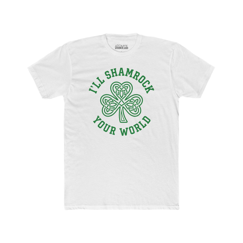 I'll Shamrock Your World St. Patrick's Day Humor Drinking Bar Short Sleeve Graphic Tee