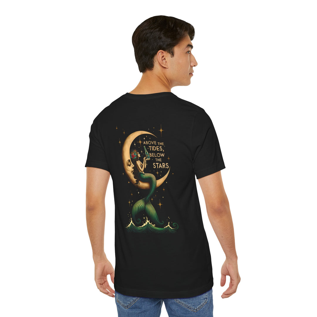 Mens Aqua Vida Mermaid - Above the Tides, Below the Stars Short Sleeve Tee