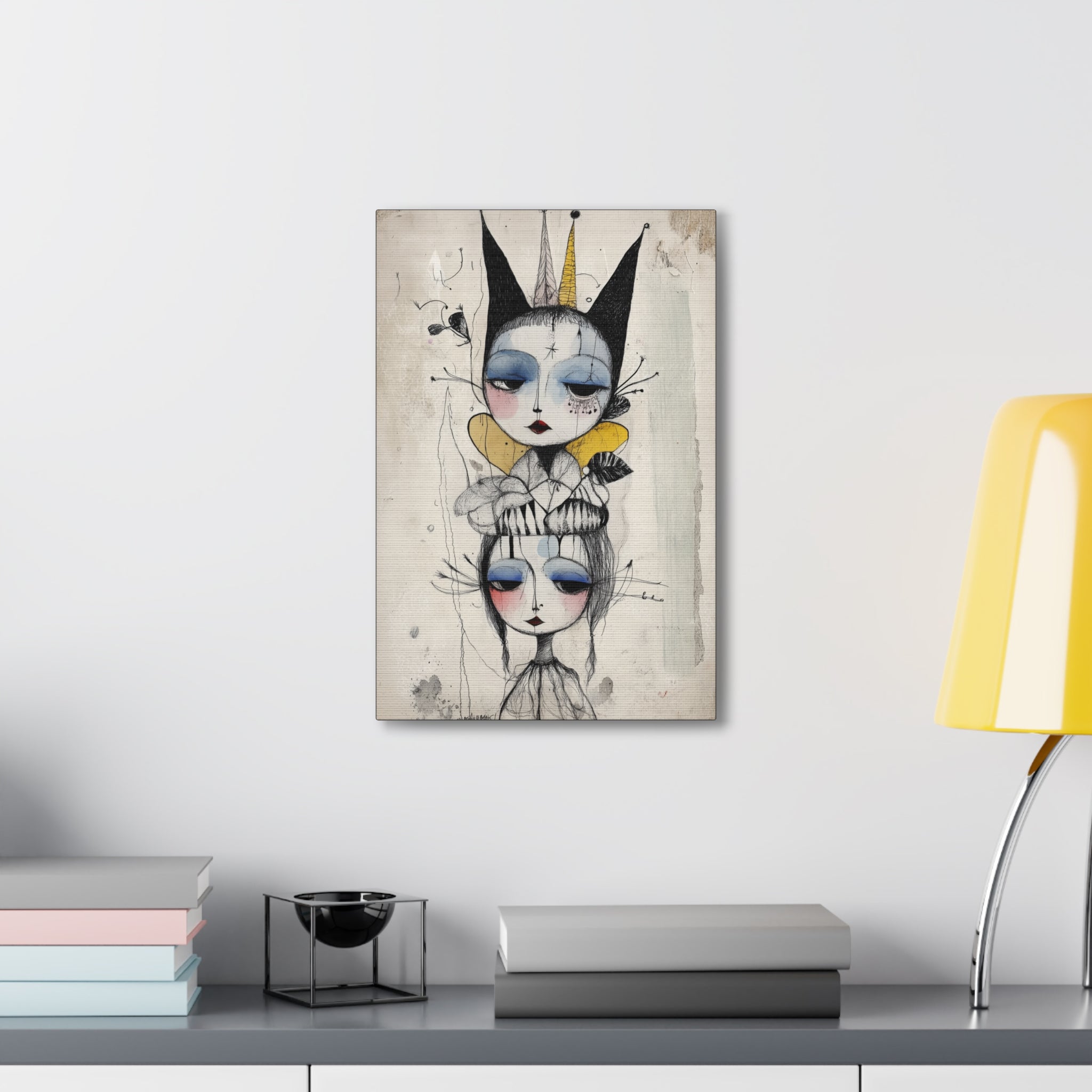 Queen In The Jester’s Court Canvas Print