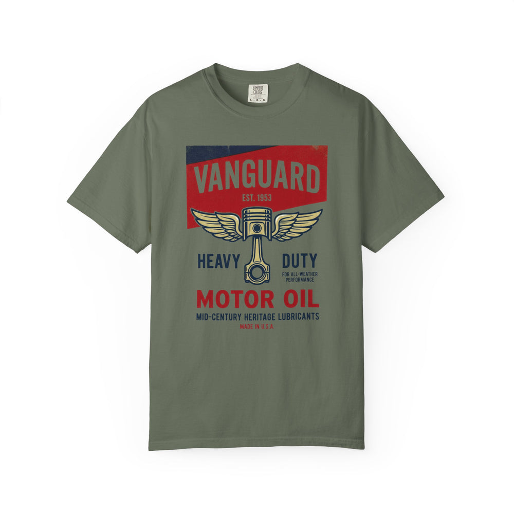 Vanguard Motor Oil Tee Vintage Motorcycle Logo Mens WUNDERLAND Heritage  Short Sleeve Tee