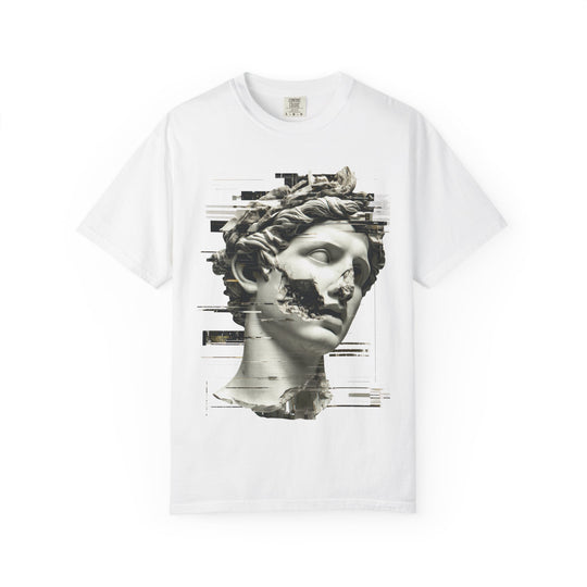 Glitched Decay Statue Mens ATOMYK Short Sleeve Tee