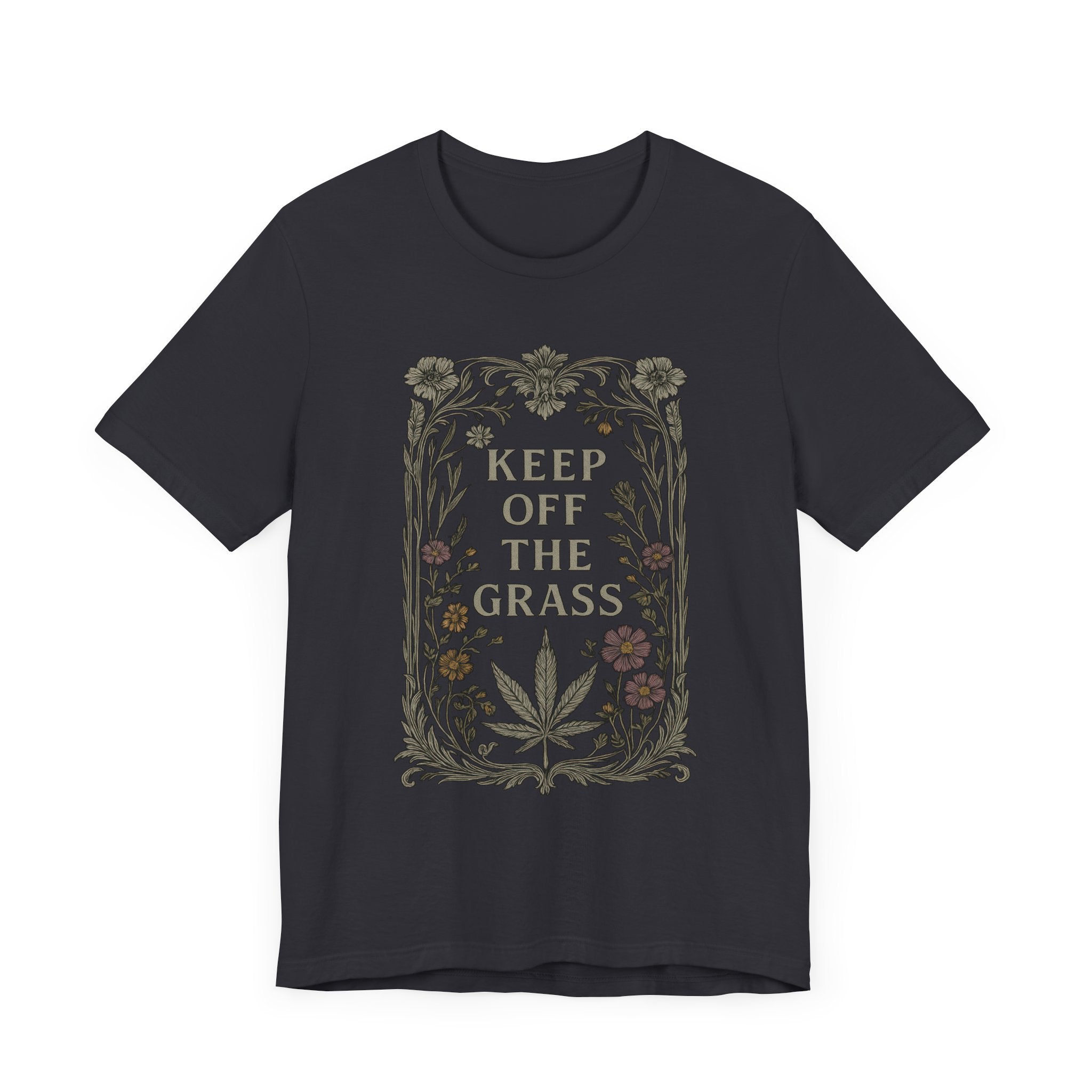 KEEP OFF THE GRASS Vintage Womens L'Atomique Graphic Tee