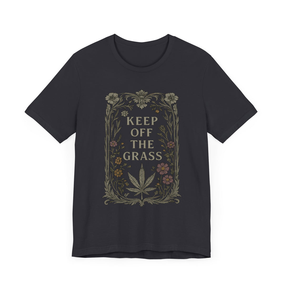 KEEP OFF THE GRASS Vintage Womens L'Atomique Graphic Tee