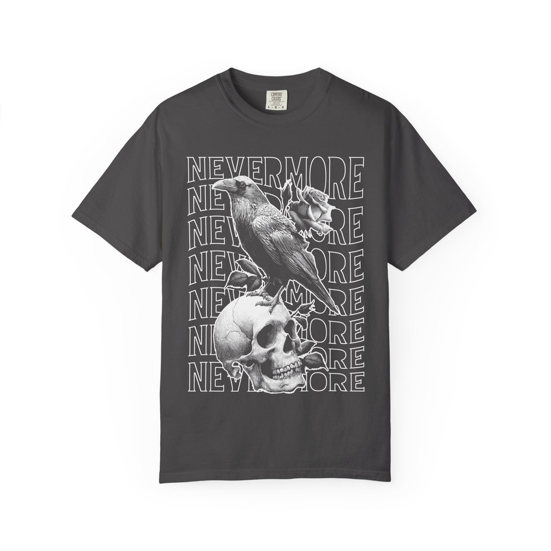 Nevermore Raven Skull Mens WUNDERLAND Halloween Booteek Short Sleeve Tee