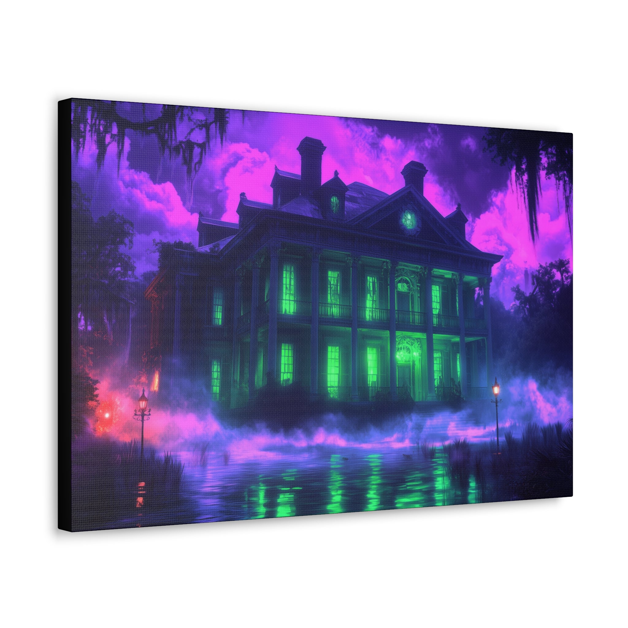 The Haunted Mansion Of The Bayou Canvas Print