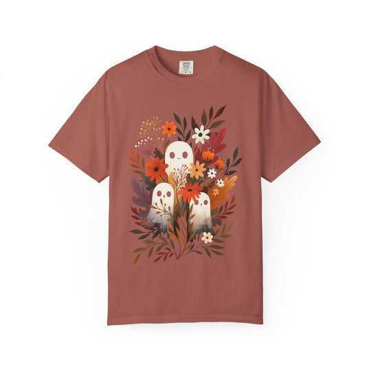Autumn Ghosts Cute Fall Floral Womens WUNDERLAND Halloween Booteek Short Sleeve Tee