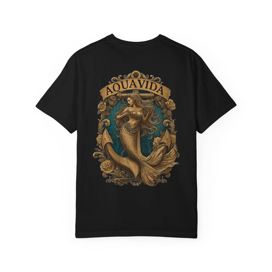 Mermaid Crest Mens AQUA VIDA Short Sleeve Tee