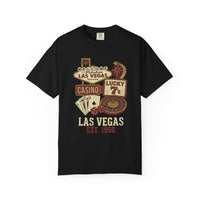 Las Vegas CASINO Signs Mens WUNDERLAND Short Sleeve Tee
