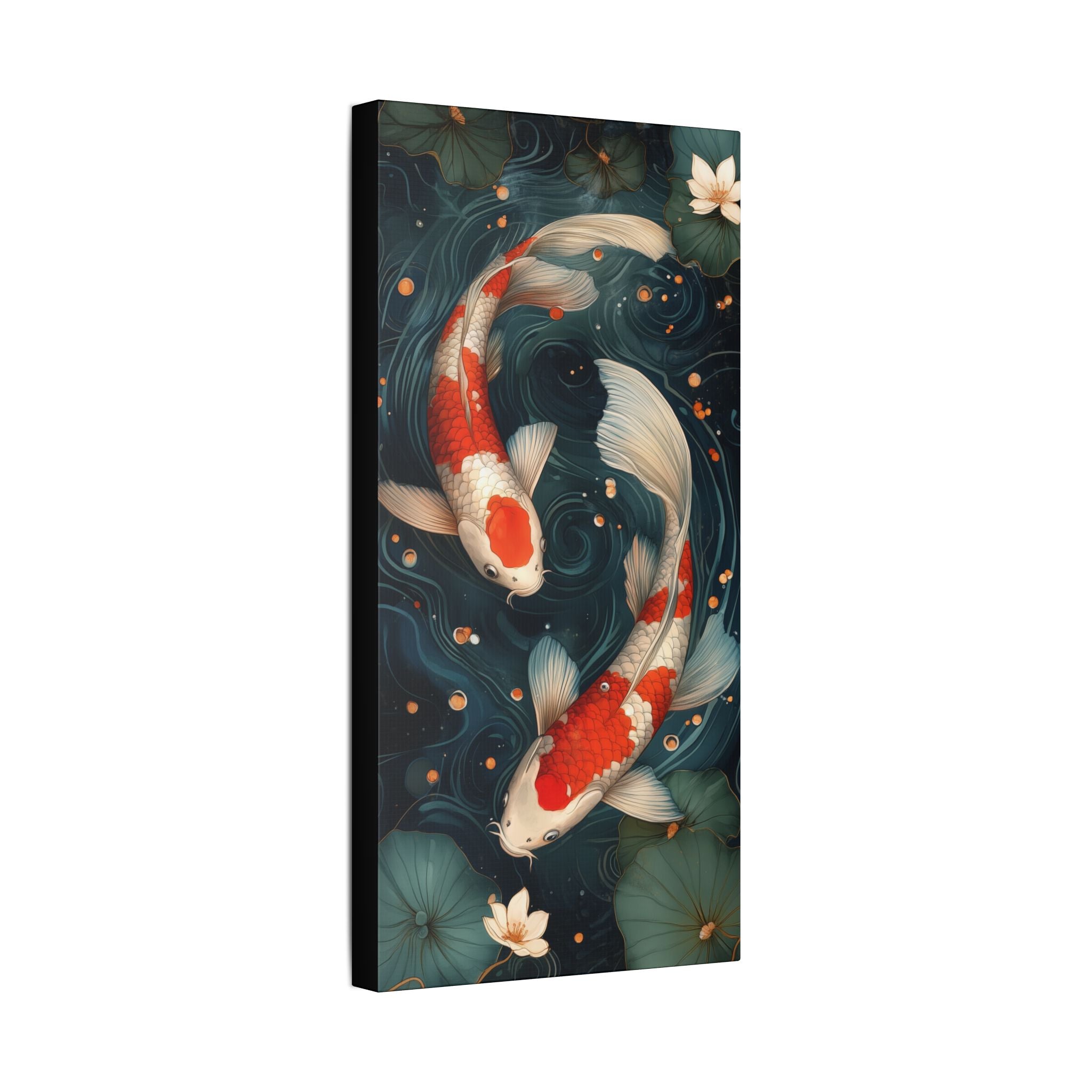 Koi Downstream Canvas Print