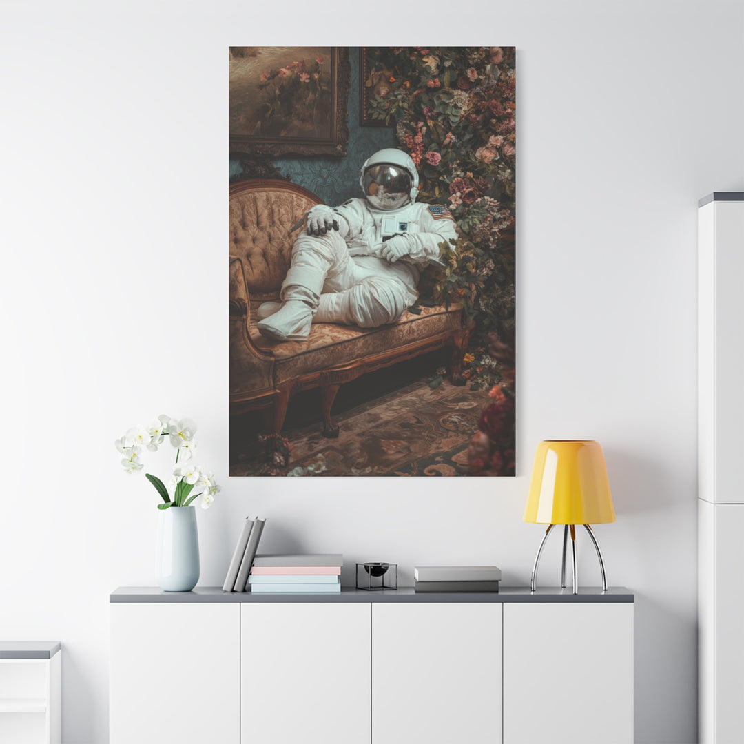 I Need My Space Astronaut Canvas Wall Art