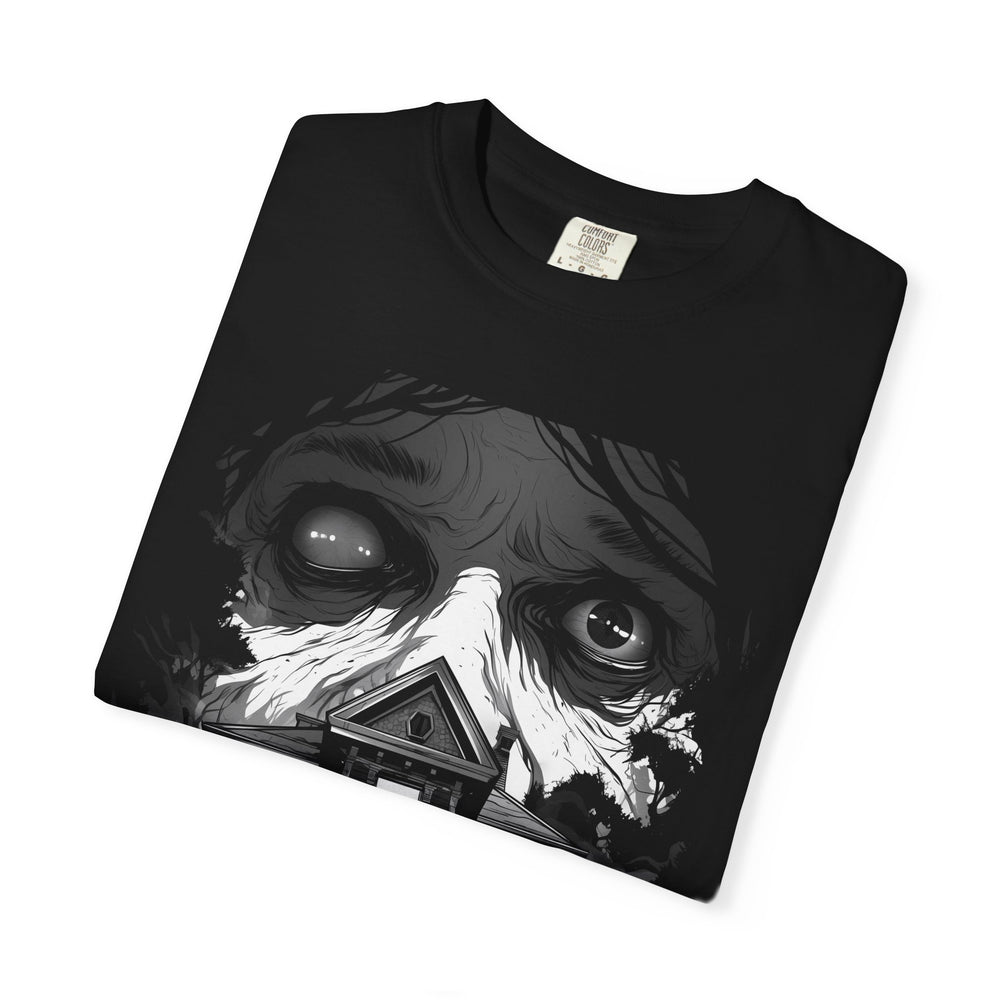 Haunted Horror House Mens WUNDERLAND Halloween Booteek Short Sleeve Tee