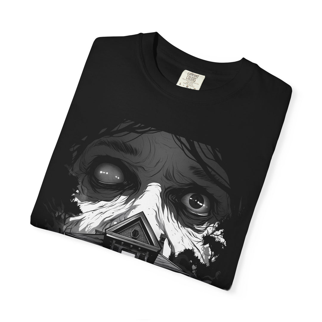 Haunted Horror House Mens WUNDERLAND Halloween Booteek Short Sleeve Tee