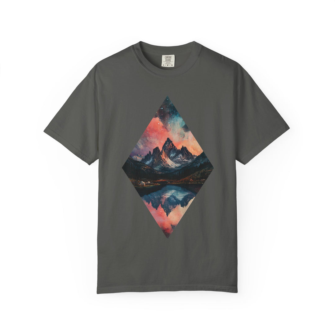 Diamond Mountain Landscape Mens WUNDERLAND Vibes Short Sleeve Tee
