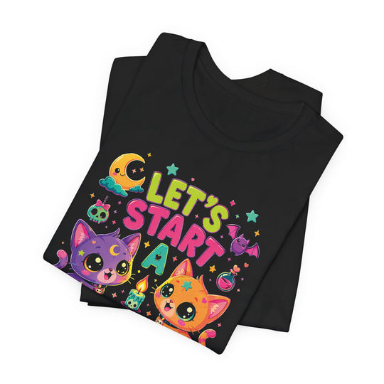 Let’s Start a Cult Cute Cats Kawaii Witchcraft Women&