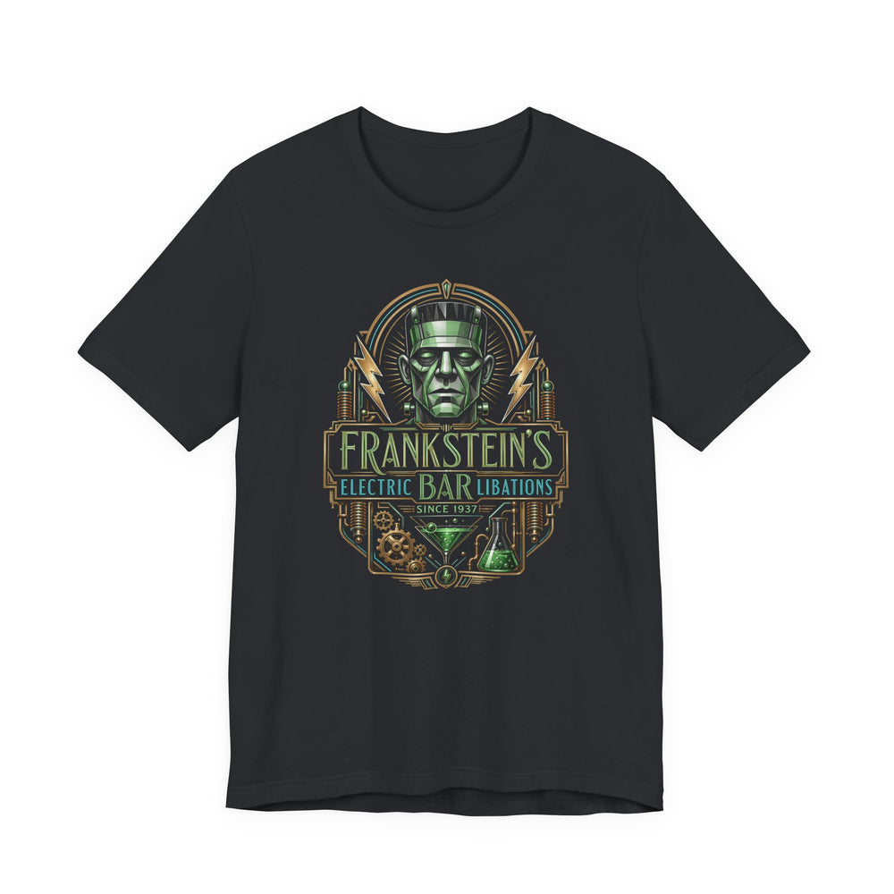 Frankenstein's Electric Bar Horror Pub Men's Halloween Classic Fit Tee