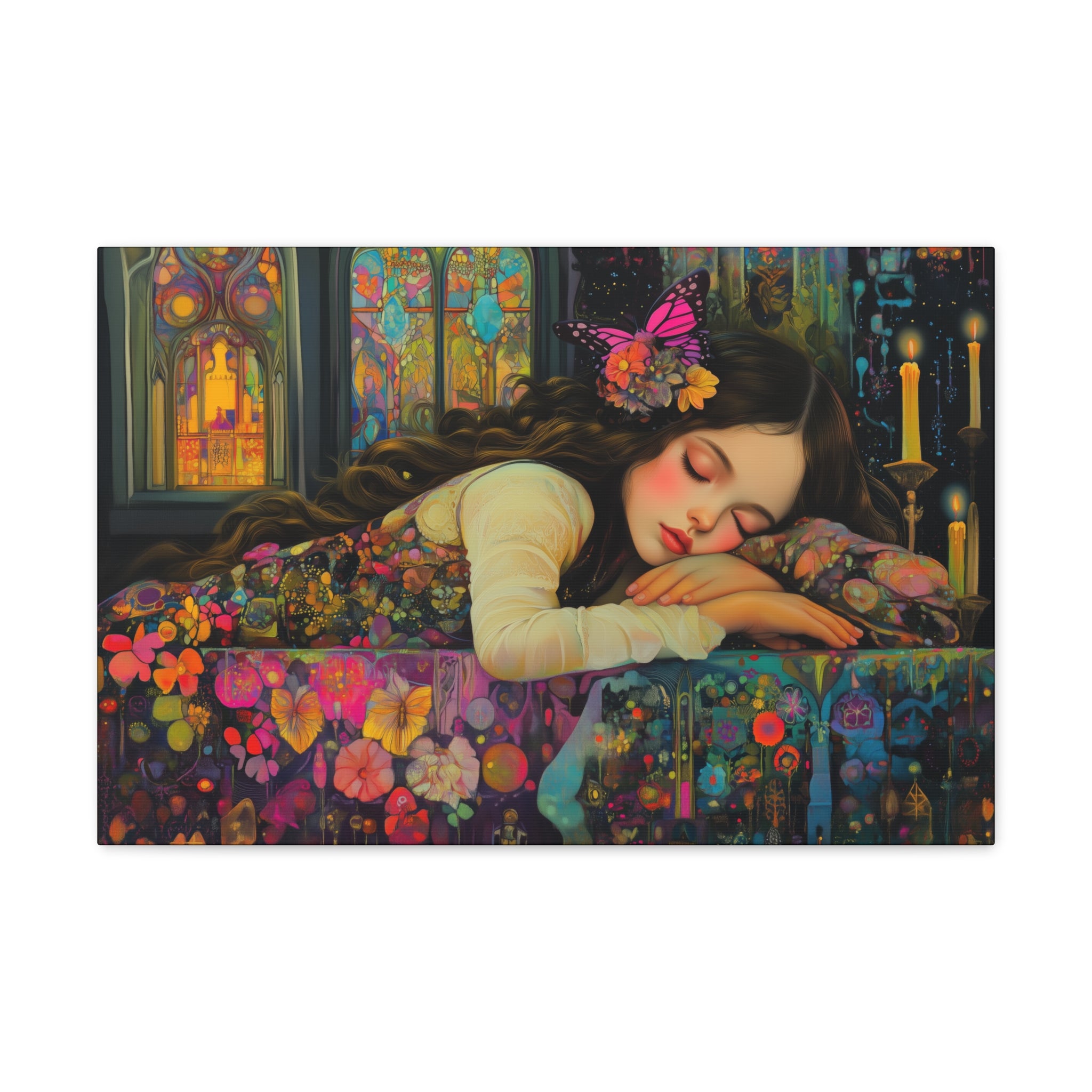 A Dream In Her Sleep Canvas Print